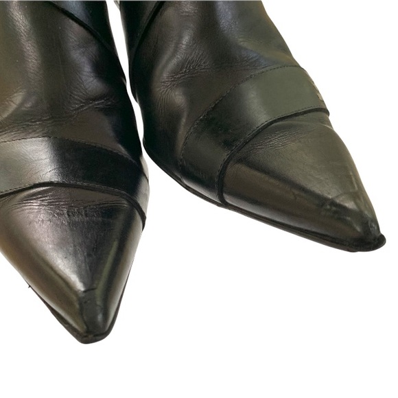 BALDAN Boot Pointed Toe Leather Ankle Bootie 37.5 (US 7) - Picture 7 of 14